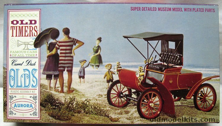 Aurora 1/16 1904 Curved Dash Olds (Oldsmobile) - 'Old Timers - Famous Cars of All Times' Issue, 576-198 plastic model kit
